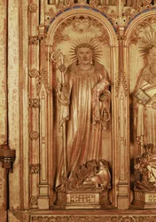 The Altarpiece of the Crucifixion, Detail of the Right Panel Depicting St. Anthony